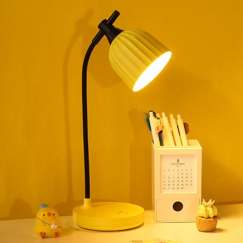 Hjemix | Moderne Minimalistisk Rund Brettet ABS LED Bordlampe For Stuen
