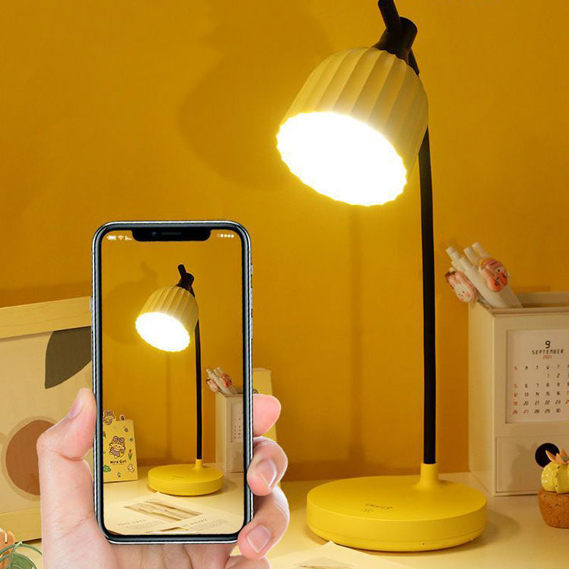 Hjemix | Moderne Minimalistisk Rund Brettet ABS LED Bordlampe For Stuen