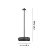 Hjemix | Modern Enkelhet Triangel Kjegle Rund Akryl Sylinder Jern LED Bordlampe for Stuen