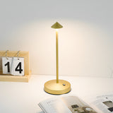 Hjemix | Modern Enkelhet Triangel Kjegle Rund Akryl Sylinder Jern LED Bordlampe for Stuen