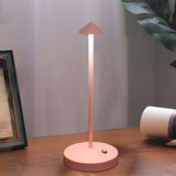 Hjemix | Modern Enkelhet Triangel Kjegle Rund Akryl Sylinder Jern LED Bordlampe for Stuen