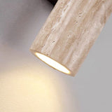 Hjemix | Nordivea Travertin Vegglampe | Skandinavisk Design | 2-Lys | Tre & Travertin