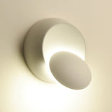 Hjemix | Moderne nordisk jern rund eklips roterbar LED vegglampe for nattbord