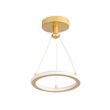 Hjemix | Moderne Nordisk Rund Metall Silica LED Semi-Flush Mount Taklampe for Korridor
