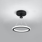 Hjemix | Moderne Nordisk Rund Metall Silica LED Semi-Flush Mount Taklampe for Korridor