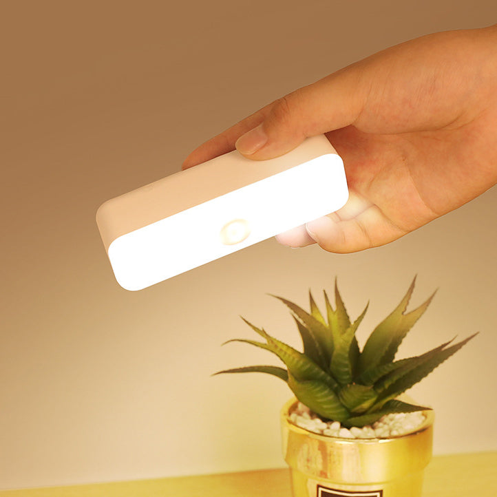 Hjemix | Moderne Minimalistisk Oppladbar Magnetisk Sugkopps Plaststrimm Rectangulær LED Vegglampe Nattlampe For Studering