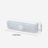 Hjemix | Moderne Minimalistisk Oppladbar Magnetisk Sugkopps Plaststrimm Rectangulær LED Vegglampe Nattlampe For Studering