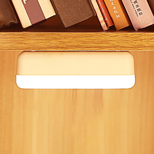 Hjemix | Moderne Minimalistisk Oppladbar Magnetisk Sugkopps Plaststrimm Rectangulær LED Vegglampe Nattlampe For Studering