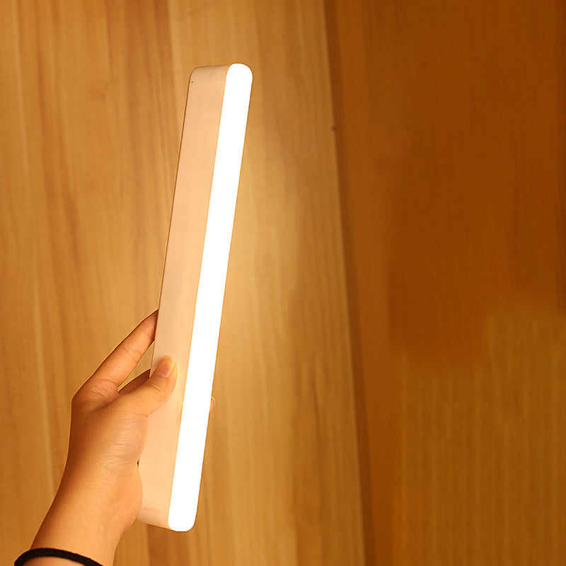 Hjemix | Moderne Minimalistisk Oppladbar Magnetisk Sugkopps Plaststrimm Rectangulær LED Vegglampe Nattlampe For Studering