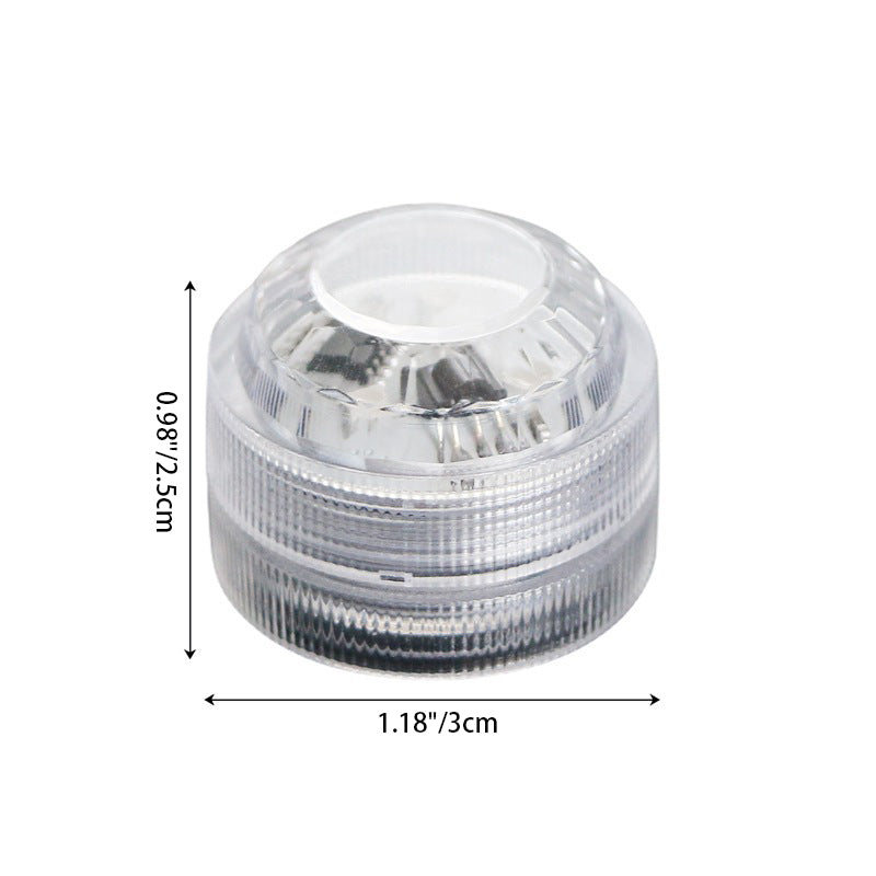 Hjemix | Modern Simplicity vanntett Battery PS rund undervanns LED landskapsbelysning utendørs lys for utendørs patio