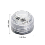 Hjemix | Modern Simplicity vanntett Battery PS rund undervanns LED landskapsbelysning utendørs lys for utendørs patio