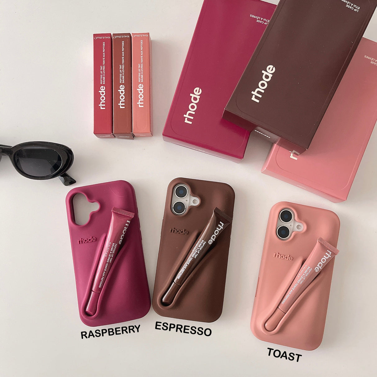 Hjemix | 3D Silikon Leppestift Telefondeksel for iPhone