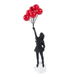 Hjemix | Skulptur av en jente med ballong i Banksy-stil for borddekorasjon og kreativ stuedekorasjon