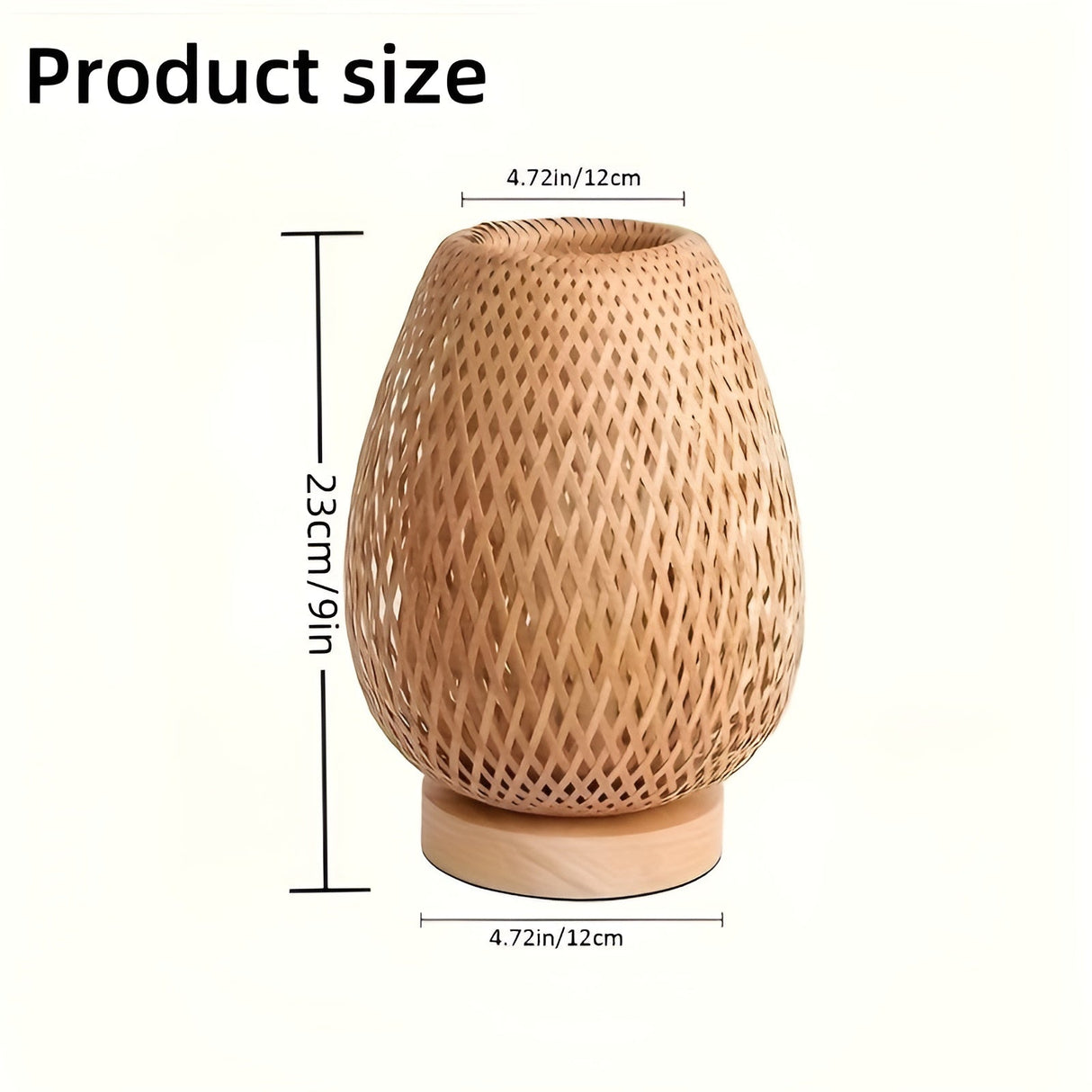 Hjemix | Bamboo Bordlampe med USB Strømforsyning – Bærekraftig og Energisparende Design