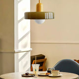 Hjemix | Pendellampe laget av farget glass | Elegant hengelampe i Bauhaus-stil | Designlampe for stue og spisestue
