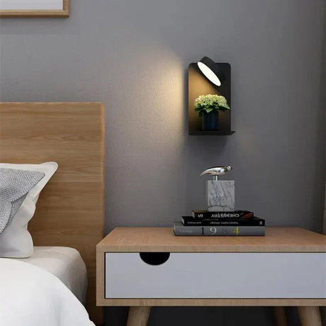 Hjemix | Nattlampe med lader - BrightHub - 330° Rotérbar - Ladestasjon