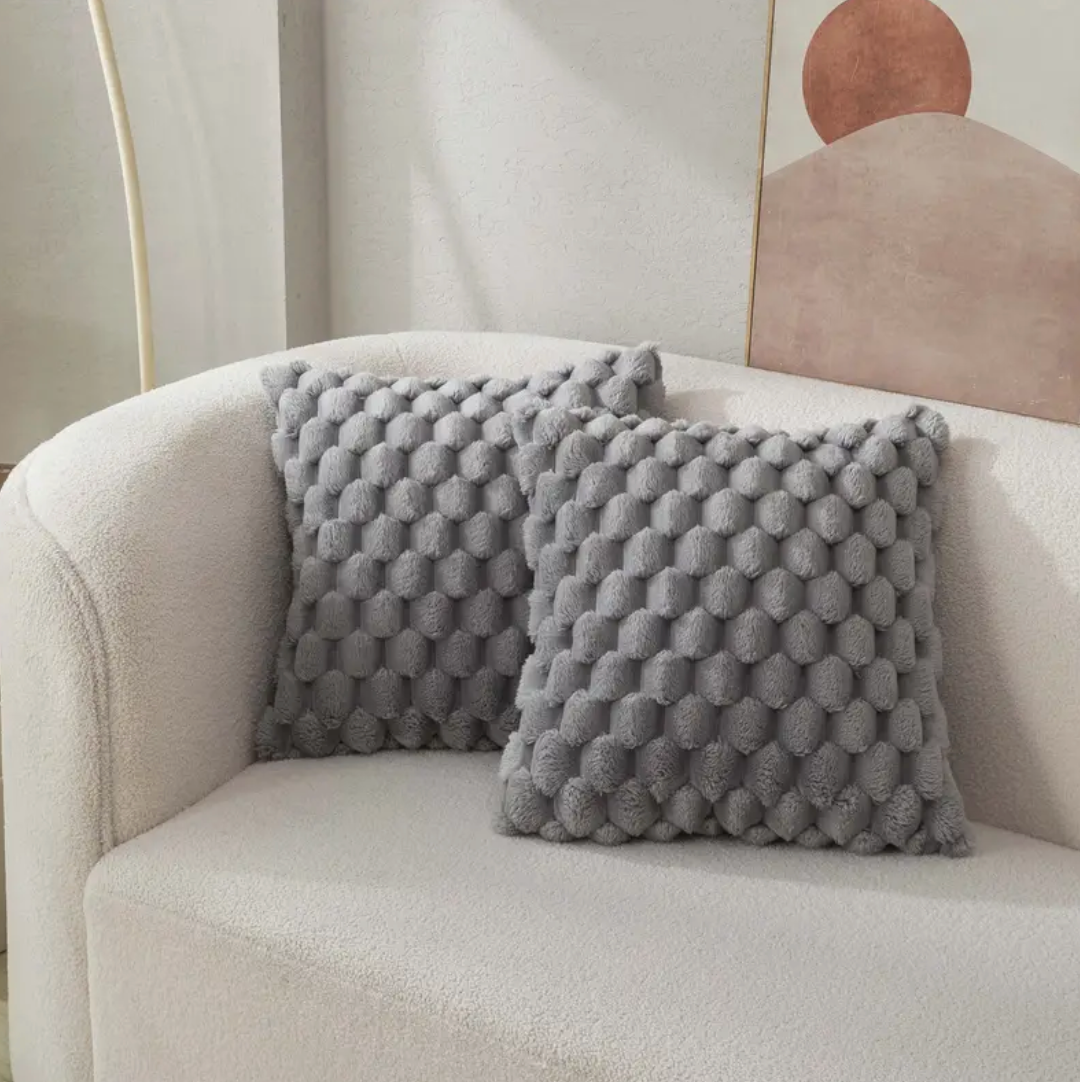 Hjemix | Myk pute med fluffy putetrekk