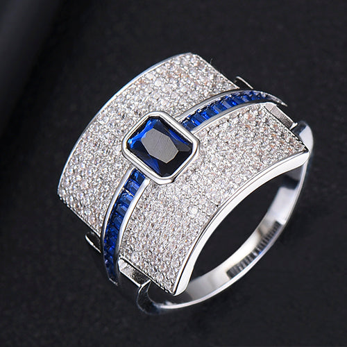 Hjemix | Monaco Design Luksuriøs Statement Stabil Ring For Kvinner