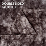 Hjemix | Dobbeltsidig oversized ulv faux fur kastepledd