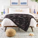 Hjemix | Dobbeltsidig oversized ulv faux fur kastepledd