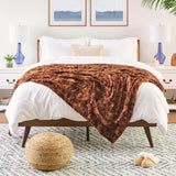 Hjemix | Dobbeltsidig oversized ulv faux fur kastepledd