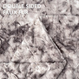 Hjemix | Dobbeltsidig oversized ulv faux fur kastepledd