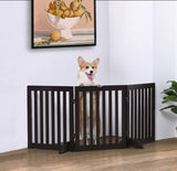 Hjemix | Frittstående kjæledyrport - Brun