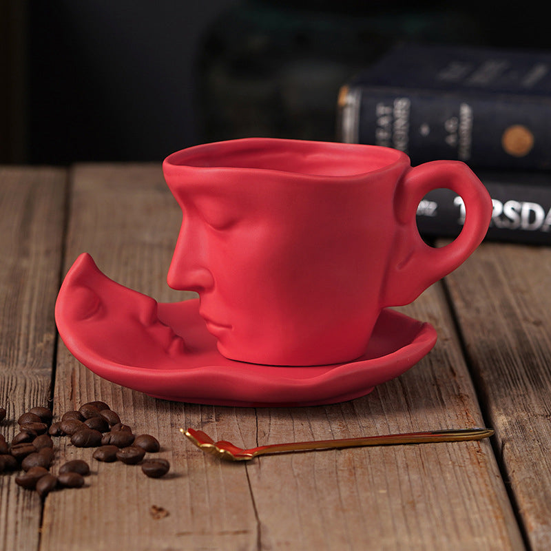 Hjemix | Kyssnades Face keramisk kaffekopp