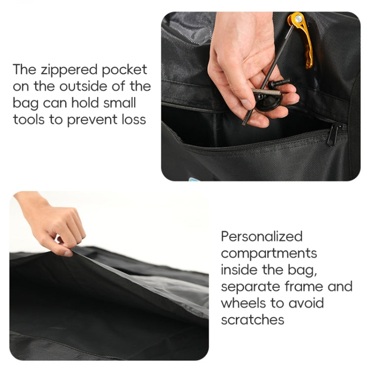 Hjemix | Sykkel Lastetasker Bærbar Sterk Sykkel Lastesekker Sykkelveske for 26-29 Tommer Sykkel