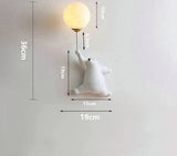 Hjemix | Vegglampe for barnerom | Elegant tegneserievellampe for babysrom