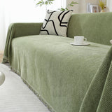 Hjemix | Chenille Blanket Herringbone Blomstertrekk Sofadekke