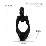 Hjemix | Fargerik Graffiti Abstrakt Harpiks Håndlagde Kunstverk Skulptur Tenkeren Figur Statue Hjemmedekorasjon Innendørs Kontor Skrivebord Smykker