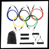 Komplett sett med motstandsbånd (11 deler)