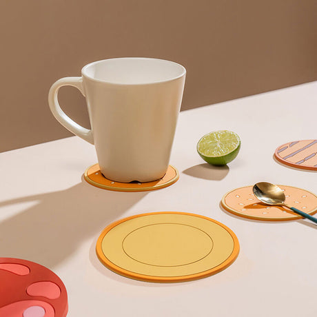 Hjemix | Kreativ Hamburger-form Coaster Sett