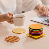 Hjemix | Kreativ Hamburger-form Coaster Sett