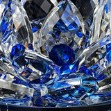 Hjemix | Krystall Lotusblomst Figur Hjem Bryllupsdekorasjon Glasskunst Samling Papirvekt Kontorbord Smykker Souvenir Gaver