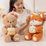 Hjemix | Søt bursdagsbjørn rev plysj