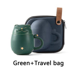 Hjemix | Søt kattekopp laget av keramikk med sil