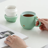 Hjemix | Søt kattekopp laget av keramikk med sil