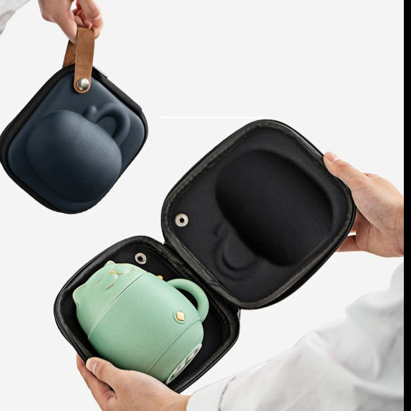 Hjemix | Søt kattekopp laget av keramikk med sil