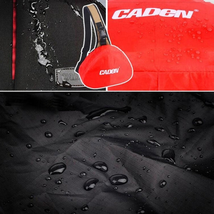 Hjemix | CADEN Triangle Tscope Sling Shoulder Cross Digital Camera Bags Case Soft Bag with Rain Cover for Canon Nikon Sony K1, Størrelse: 36*31*15cm (Hærgrønn)