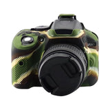 Hjemix | Myk silikonbeskyttelsesdeksel for Nikon D5300 (Kamuflasjemønster)