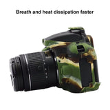 Hjemix | Myk silikonbeskyttelsesdeksel for Nikon D5300 (Kamuflasjemønster)