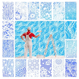 Hjemix | DIY Dekorasjon - Hagegjerde Store Blomster Tegningsmaler