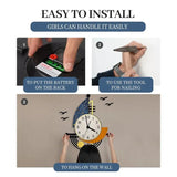 Hjemix | Dekorativ Veggklokke Navigasjon Seilbåt Kreativt Design Klokke Innendørs Klokke Dekorasjon Stue Bakgrunnsvegg Dekor