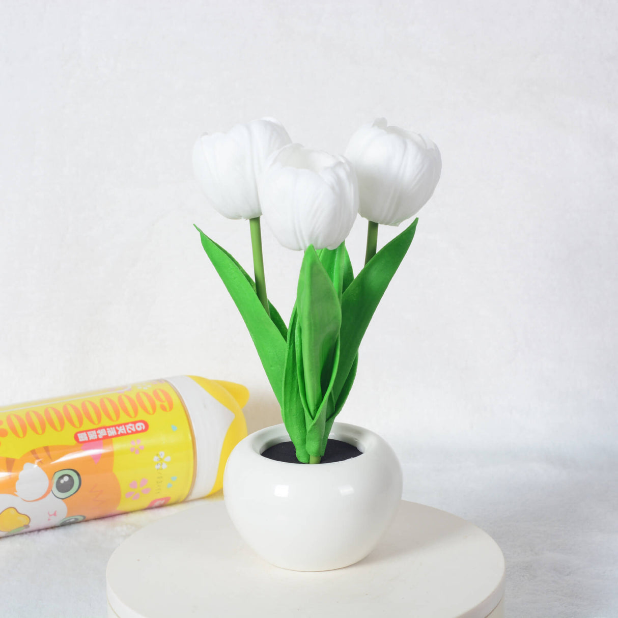 Hjemix | Moderne Kreativ Simulering Tulipan Peony LED Nattlys Bordlampe