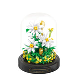 Hjemix | BloomBrick DIY Mikro Blomst Byggeklosser | Mini Klosse Puslespill | Hjem Deko & Gaveidé for Barn