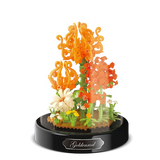 Hjemix | BloomBrick DIY Mikro Blomst Byggeklosser | Mini Klosse Puslespill | Hjem Deko & Gaveidé for Barn