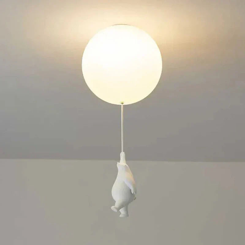 Hjemix | DreamyBear Lampe - Barneromslampe med Bjørn og Ballong