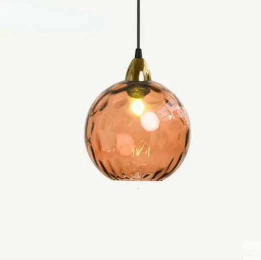 Hjemix | Glasora Pendellampe - Transparent Glassball med LED-belysning